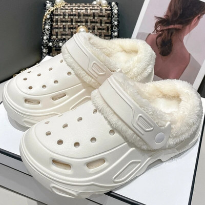 Papuci din bumbac de pluș pentru femei, confort de iarnă, pantofi anti-alunecare pentru interior, pantofi plati, papuci pentru podea pentru dormitor de familie, celebrități de internet