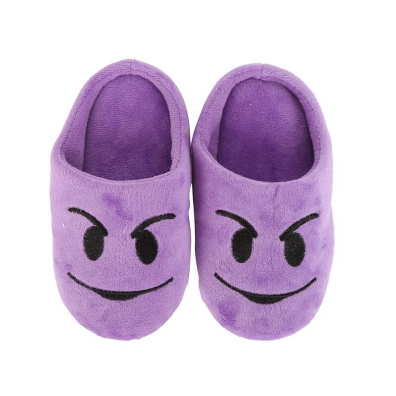 Kocotree rudens žiemos vaikiškos šlepetės Mados išraiškos paketas medvilninės šlepetės Vaikams Mieli besišypsantys vidaus batai ant grindų