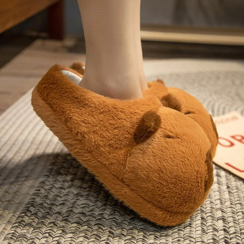 One Size US 5-10 New Lovely Capybara Slippers Γυναικεία κρεβατοκάμαρα στο σπίτι Ζεστά χειμωνιάτικα παπούτσια για κορίτσια