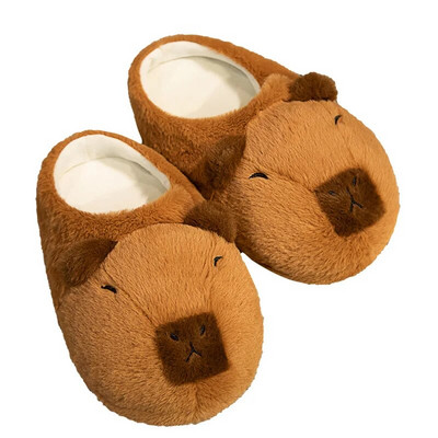 Mărime unică SUA 5-10 Papuci de casă Capybara pentru femei dormitor acasă Pantofi calduri de iarnă pentru fete