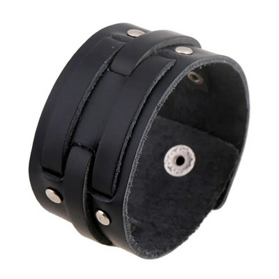 Modyle Vintage Punk Retro Brățară din piele cu mai multe straturi Brățări și brățări pentru bărbați, împletite manual, cu frânghie.