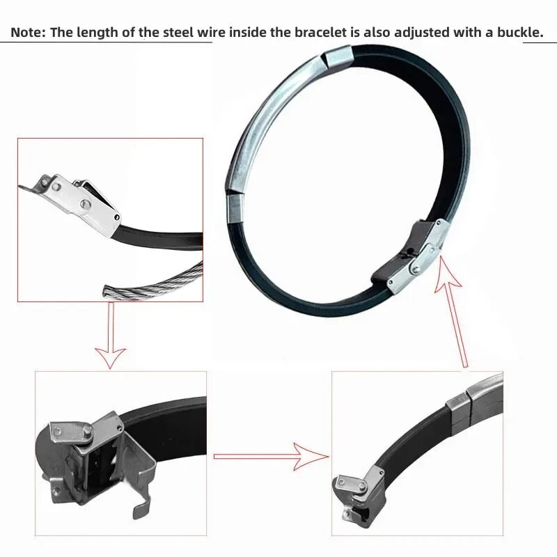 Delysia King divat férfi rozsdamentes acél drót szilikon karkötők menő férfi alkalmi karkötő trend férfi ékszer kiegészítők