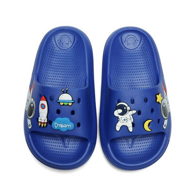 Papuci de vară pentru copii Astronaut drăguț Tobogane de casă pentru interior Copii papuci anti-alunecare moi, confortabili, băieți, fete, șlapi 26-37