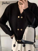 Jielur Toamnă Nou Cardigan Lângă Slim Femeie Sexy Dulci Damă Cardigan Femeie Alb Gri Roz Roșu Cardigan Tricotat Femei