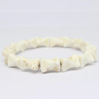 Hiphopo kaukolės apyrankės sintetinės turkio spalvos rankomis austos tamprios apyrankės moterims vyrams, Helovino papuošalai