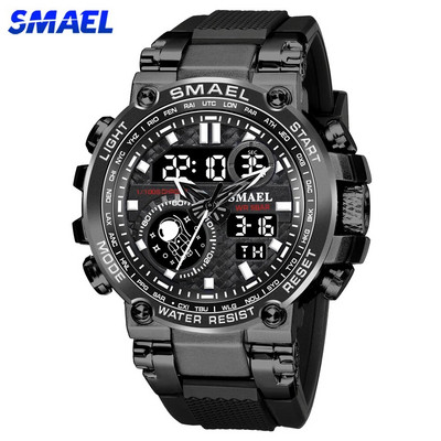 SMAEL Digitalni sat Muški Vodootporni Vojni Army Shock Quartz Dual Display Sport Muški Ručni sat LED Chrono Elektronski sat