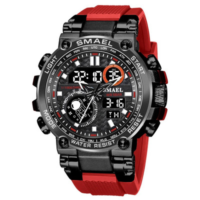 SMAEL Digitalni sat Muški Vodootporni Vojni Army Shock Quartz Dual Display Sport Muški Ručni sat LED Chrono Elektronski sat