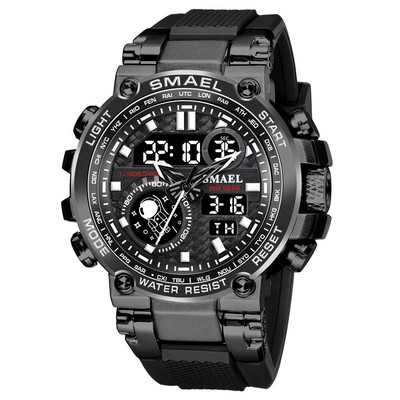 SMAEL Digitalni sat Muški Vodootporni Vojni Army Shock Quartz Dual Display Sport Muški Ručni sat LED Chrono Elektronski sat