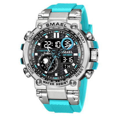 SMAEL Digitalni sat Muški Vodootporni Vojni Army Shock Quartz Dual Display Sport Muški Ručni sat LED Chrono Elektronski sat