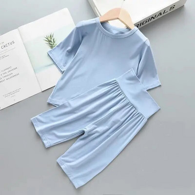 Primavara vara Haine pentru fetite Seturi de pijamale Pijamale pentru baieti Imbracaminte pentru casa pentru copii Lenjerie de noapte modala Imbracaminte de interior pentru copii Costum de pijama