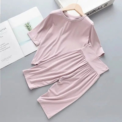 Primavara vara Haine pentru fetite Seturi de pijamale Pijamale pentru baieti Imbracaminte pentru casa pentru copii Lenjerie de noapte modala Imbracaminte de interior pentru copii Costum de pijama