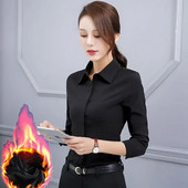 Bluză Femei Toamnă Iarnă Negru Alb Cămașă pentru Femei Blusas Mujer De Moda