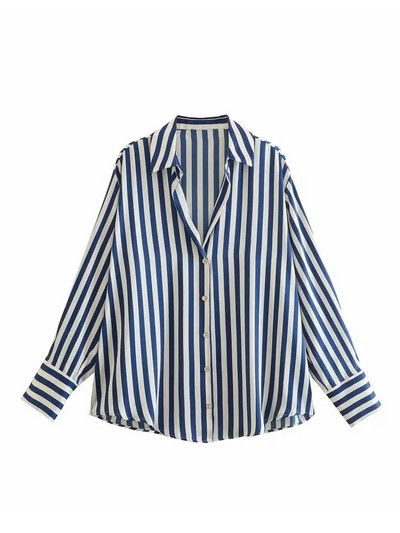 TRAF 2023 pentru femeie, toamnă, multicoloră, bluză de modă, vintage, cu mânecă lungă, cămașă largi de damă, top șic cu un singur piept, negru