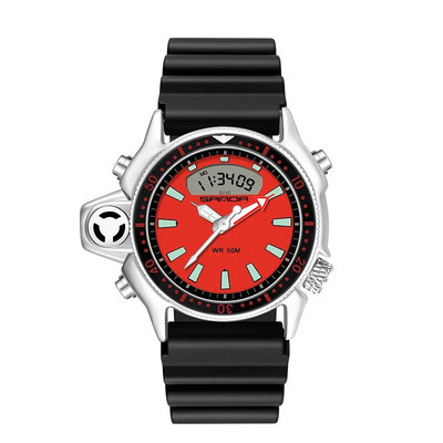 Daugiafunkcis sportinis laikrodis Analoginis LED dvigubas ekranas Vyriški karinis kvarcinis elektroninis rankinis laikrodis Vyras naujas Relogio Masculino