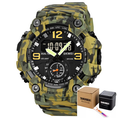 SKMEI 2023, ceasuri sportive noi pentru bărbați, impermeabile, ocazional, ceas cu cuarț pentru bărbați, ceasuri de mână electronice militare de lux cu LED-uri de marcă de top