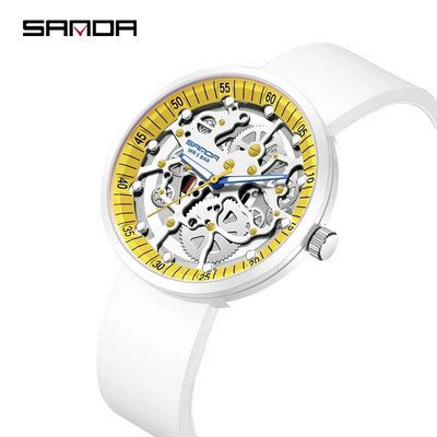 3215 vyriškas elektroninis kvarcinis laikrodis, silikoninė apyrankė, vėsi, tuščiavidurė nuimama 50 metrų vandeniui atspari madingi vyriški kvarciniai laikrodžiai