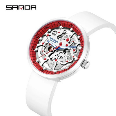 3215 vyriškas elektroninis kvarcinis laikrodis, silikoninė apyrankė, vėsi, tuščiavidurė nuimama 50 metrų vandeniui atspari madingi vyriški kvarciniai laikrodžiai