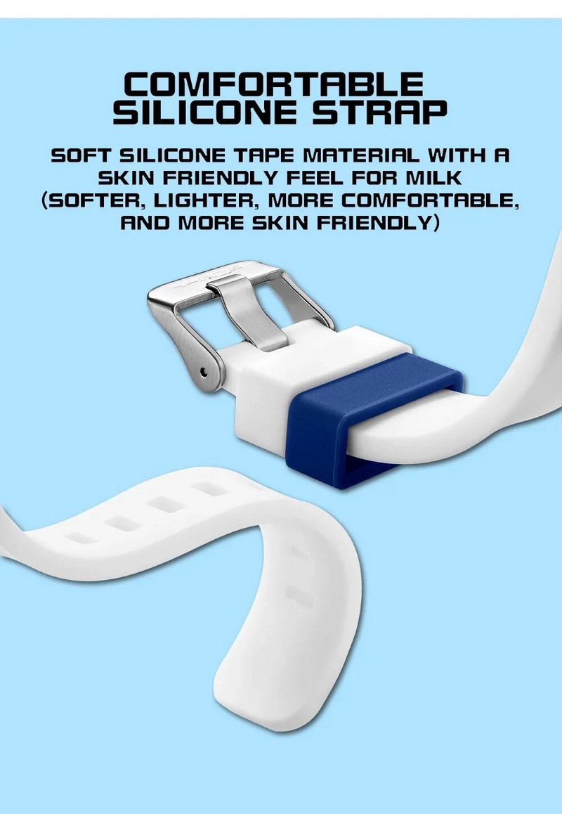 3215 vyriškas elektroninis kvarcinis laikrodis, silikoninė apyrankė, vėsi, tuščiavidurė nuimama 50 metrų vandeniui atspari madingi vyriški kvarciniai laikrodžiai