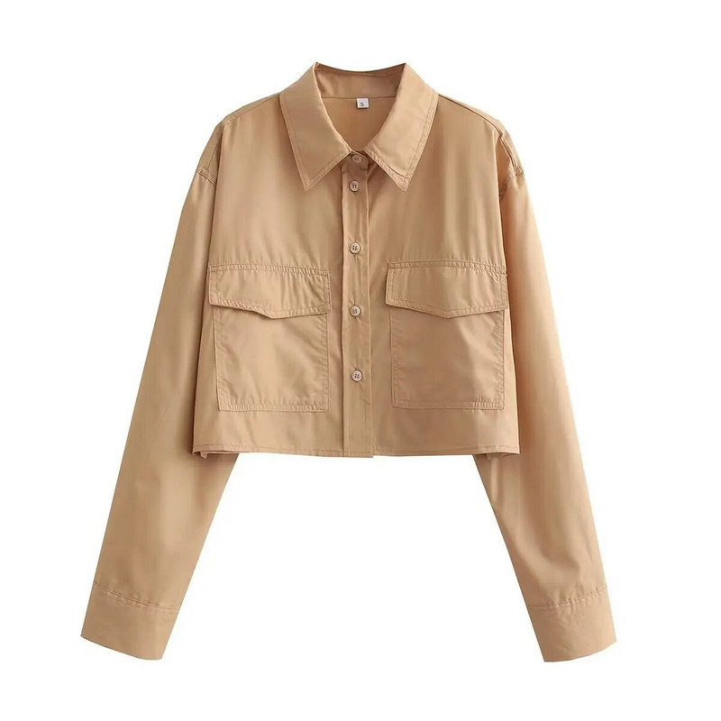 TRAF apkarpyti balti marškiniai Moteriški kišeniniai marškinėliai Moteriški dideli marškiniai ir palaidinės moterims ilgomis rankovėmis apkarpyti moteriški