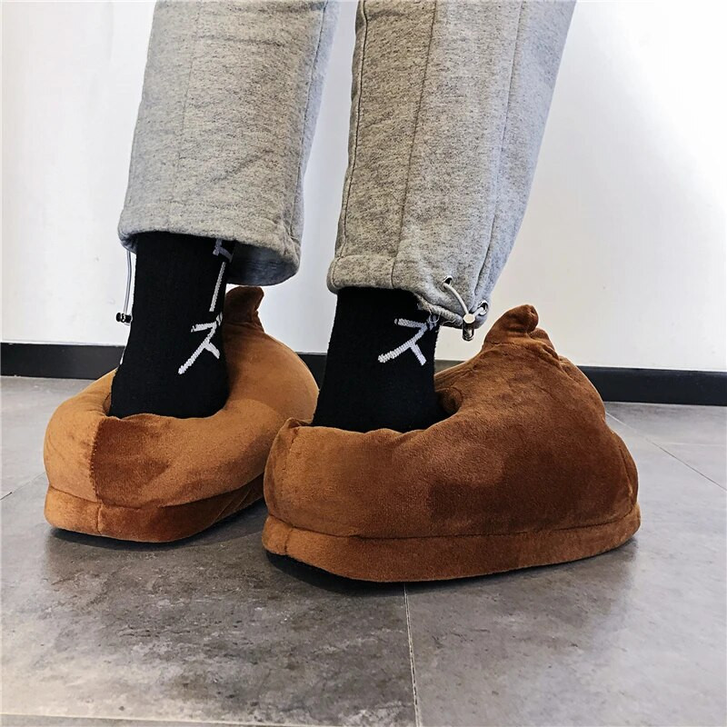 Kućne papuče Tople zimske kućne lepršave Nova moda Muškarci Žene Bread Demon Mekane plišane cipele Unisex Slatki smiješni božićni poklon