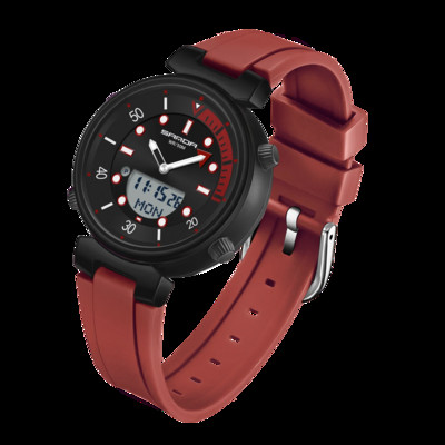 SANDA Ceas de cuarț pentru bărbați, la modă nouă, cu afișaj electronic, cu LED-uri luminoase, la tendință, ceasuri pentru bărbați, 50 m, rezistent la apă, ceas pentru bărbați 3122