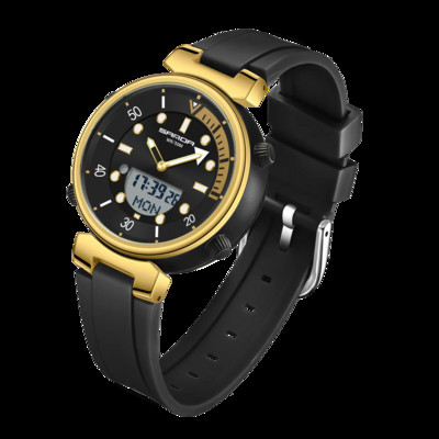 SANDA Ceas de cuarț pentru bărbați, la modă nouă, cu afișaj electronic, cu LED-uri luminoase, la tendință, ceasuri pentru bărbați, 50 m, rezistent la apă, ceas pentru bărbați 3122