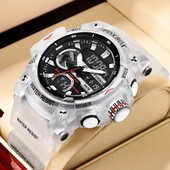 LIGE Ceas digital pentru bărbați de top brand Ceas de mână sport rezistent la apă pentru bărbați Ceasuri electronice militare Cadouri pentru bărbați de înaltă calitate