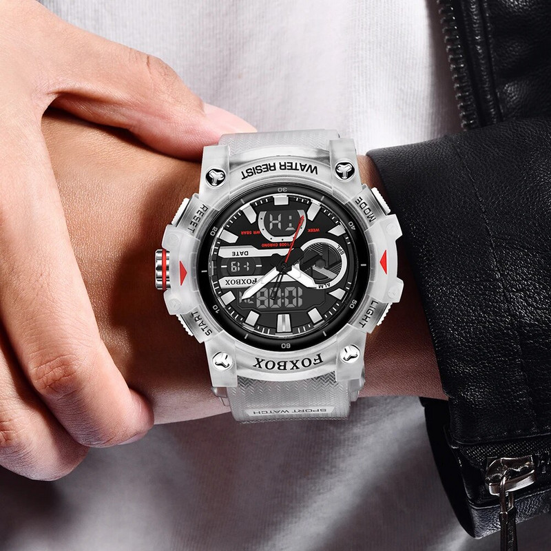 LIGE Ceas digital pentru bărbați de top brand Ceas de mână sport rezistent la apă pentru bărbați Ceasuri electronice militare Cadouri pentru bărbați de înaltă calitate