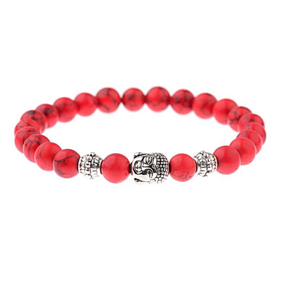 Brățară Buddha & Evil Eye Femei 8 mm elastică rotundă neagră strălucitoare Brățări Chakra din piatră bărbați Erkek Bileklik Homme