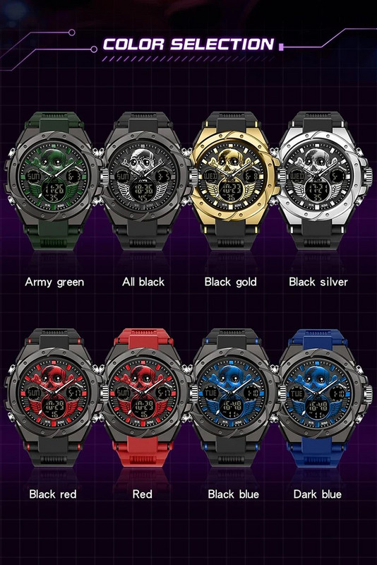 SANDA skaitmeninis LED laikrodis vyriškas karinis sportinis kvarcinis rankinis laikrodis aukščiausios markės prabangus chronometras, vandeniui atsparus vyriškas elektroninis laikrodis 6087