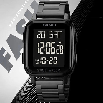 Мъжки електронен часовник Спорт за мъже Led Светещ многофункционален външен алпинизъм електронен часовник с голям екран