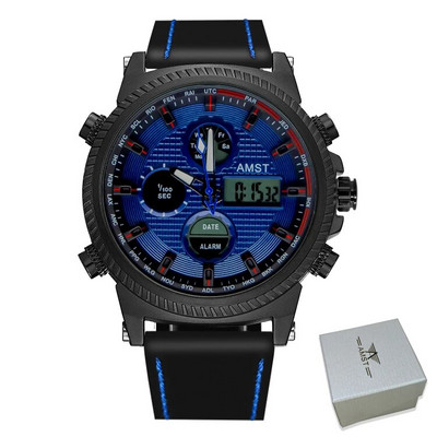 Nauji vyriški laikrodžiai AMST Prabangūs aukščiausios prekės ženklo sportiniai elektroniniai kvarciniai laikrodžiai, kasdieniai kariški vandeniui atsparūs rankiniai laikrodžiai Relogio Masculino