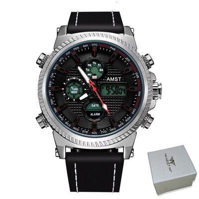 Nauji vyriški laikrodžiai AMST Prabangūs aukščiausios prekės ženklo sportiniai elektroniniai kvarciniai laikrodžiai, kasdieniai kariški vandeniui atsparūs rankiniai laikrodžiai Relogio Masculino