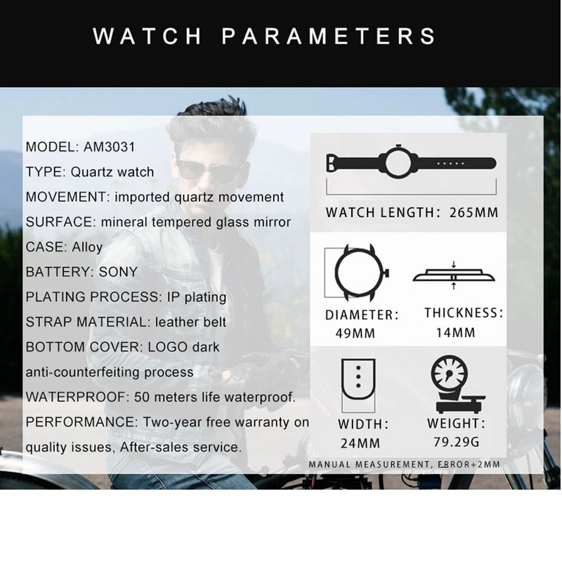 Nauji vyriški laikrodžiai AMST Prabangūs aukščiausios prekės ženklo sportiniai elektroniniai kvarciniai laikrodžiai, kasdieniai kariški vandeniui atsparūs rankiniai laikrodžiai Relogio Masculino