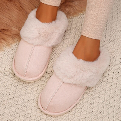 Iarna 2023 Pantofi de casă din bumbac, căptușiți cu pluș moale, papuci de casă, confortabili, anti-alunecare, pentru dormitor, papuci de cuplu