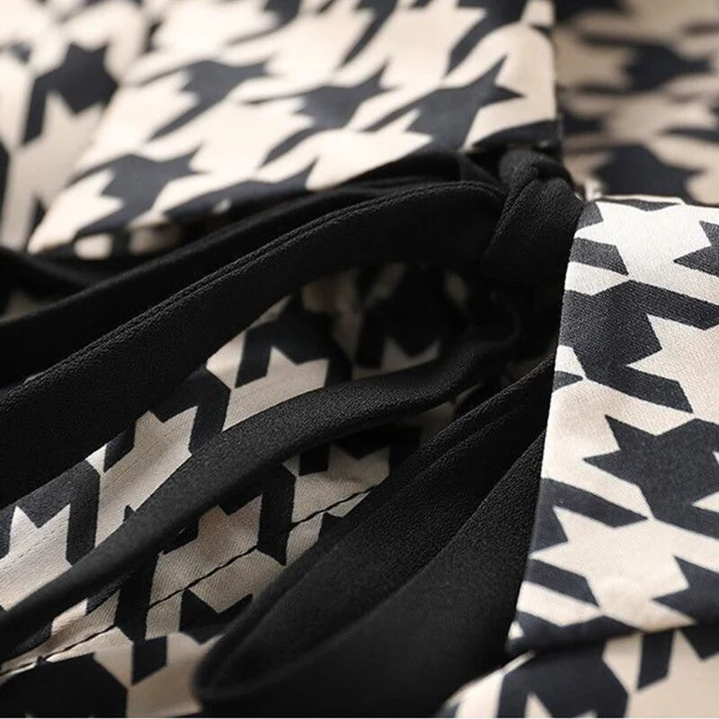 Pavasario rudens elegantiška mada suvarstyti marškinėliai su raišteliais moteriškais marškinėliais ilgomis rankovėmis, temperamentas, tinkantis palaidinė, moteriška kardiganu