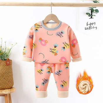 1-6YKids Boys Sleepwear μωρό κορίτσι Χειμερινά βαμβακερά σετ Παιδικά ενδύματα σπιτιού Πυτζάμες για αγόρια Πυτζάμες Παιδικά Sleepwear Βρεφικά ρούχα