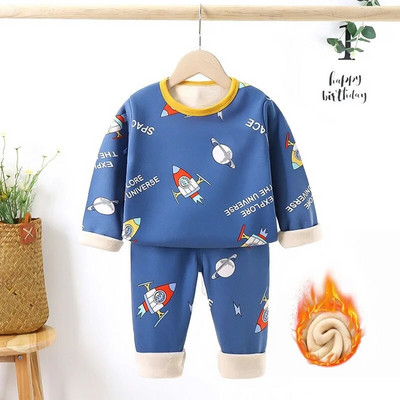 1-6YKids berniukų mieguokliai kūdikių mergaičių žieminiai medvilnės rinkiniai Vaikų namų aprangos pižamos berniukams pižamos vaikiški mieginiai drabužiai kūdikiams