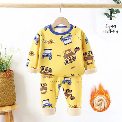 1-6YKids berniukų mieguokliai kūdikių mergaičių žieminiai medvilnės rinkiniai Vaikų namų aprangos pižamos berniukams pižamos vaikiški mieginiai drabužiai kūdikiams