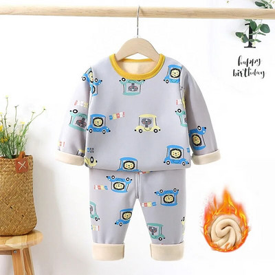 1-6YKids berniukų mieguokliai kūdikių mergaičių žieminiai medvilnės rinkiniai Vaikų namų aprangos pižamos berniukams pižamos vaikiški mieginiai drabužiai kūdikiams