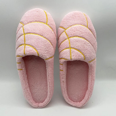 Ženske Conchas papuče Meksička posuda za kruh Dulce Huaraches tobogani Unutarnja podna Kućna obuća Spavaća soba Topla mekana tiha plišana papuča