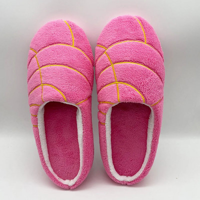 Ženske Conchas papuče Meksička posuda za kruh Dulce Huaraches tobogani Unutarnja podna Kućna obuća Spavaća soba Topla mekana tiha plišana papuča
