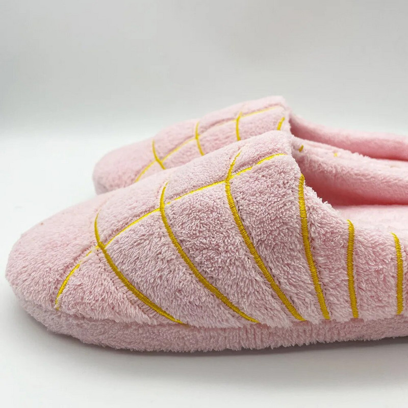 Ženske Conchas papuče Meksička posuda za kruh Dulce Huaraches tobogani Unutarnja podna Kućna obuća Spavaća soba Topla mekana tiha plišana papuča