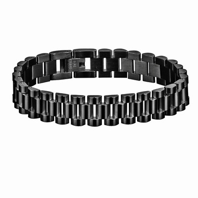 Brățară de lux din oțel inoxidabil de culoare aurie. Brățară pentru bărbați. Bijuterii de lux, 12 mm.