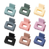 Elegáns matt hajszálas rák hajtű, 2 cm-es mini hajkarmok, egyszínű fagyos fogócsipesz Divat hajkiegészítők kis cápacsat