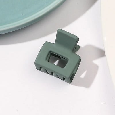 Elegáns matt hajszálas rák hajtű, 2 cm-es mini hajkarmok, egyszínű fagyos fogócsipesz Divat hajkiegészítők kis cápacsat