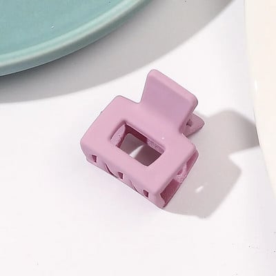 Elegáns matt hajszálas rák hajtű, 2 cm-es mini hajkarmok, egyszínű fagyos fogócsipesz Divat hajkiegészítők kis cápacsat