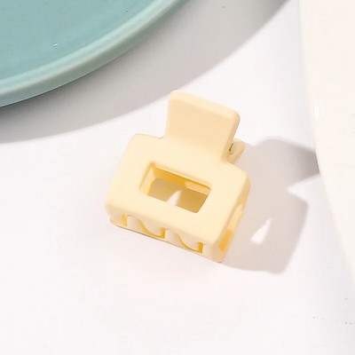 Elegáns matt hajszálas rák hajtű, 2 cm-es mini hajkarmok, egyszínű fagyos fogócsipesz Divat hajkiegészítők kis cápacsat