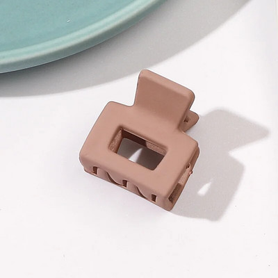 Elegáns matt hajszálas rák hajtű, 2 cm-es mini hajkarmok, egyszínű fagyos fogócsipesz Divat hajkiegészítők kis cápacsat