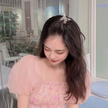 Мини щипки за коса с нокти за коса с пеперуди Корейски стил Дамски шапки за момичета Модни прозрачни нокти за коса с пеперуди Аксесоари за коса